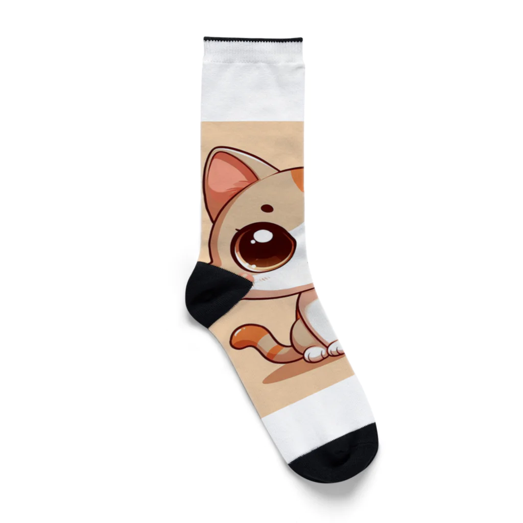 yos-1292583のねこニコばん Socks