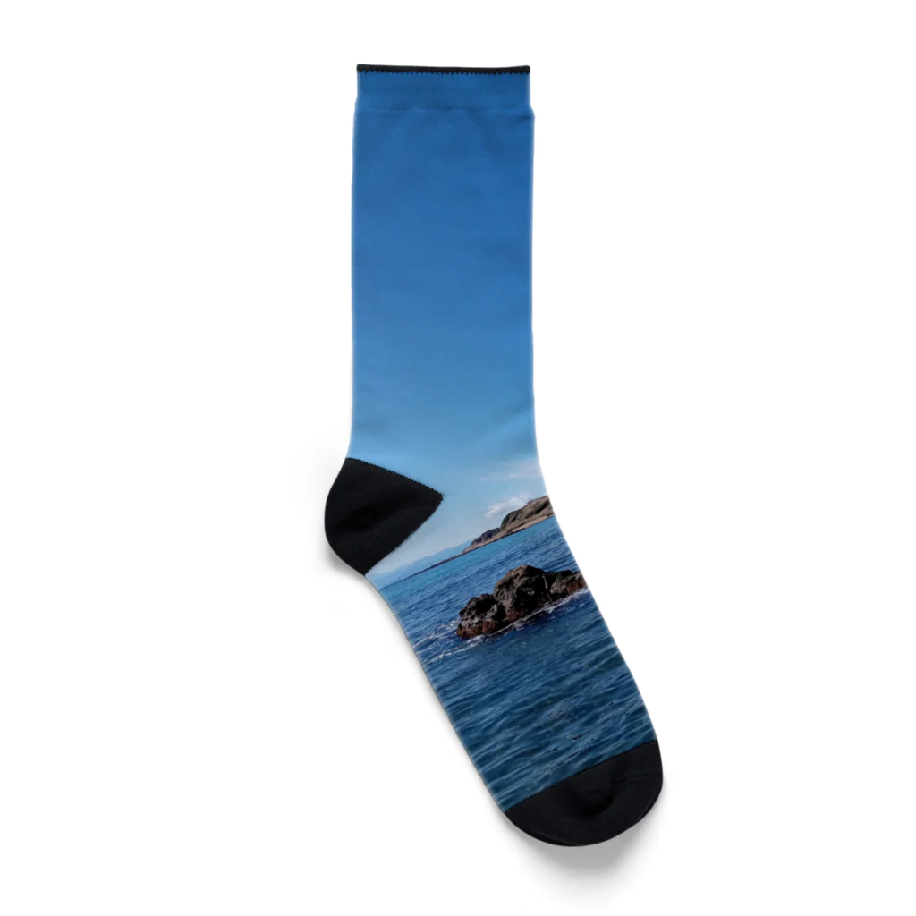 モニアショップの空　海　波 Socks