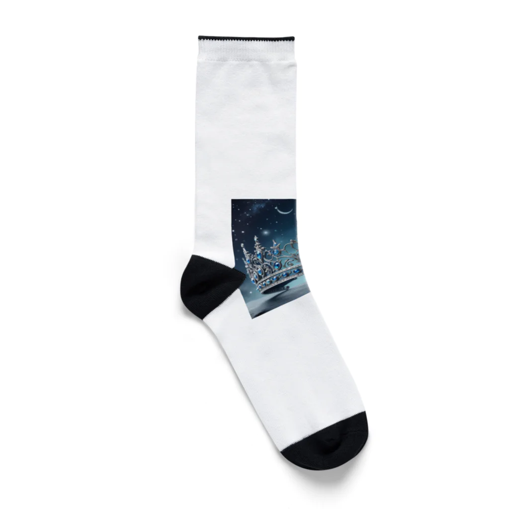 terurun19のブルーの幻想的なティアラ Socks