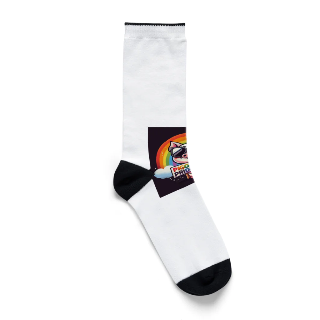 Peruperuの可愛い子豚 Socks