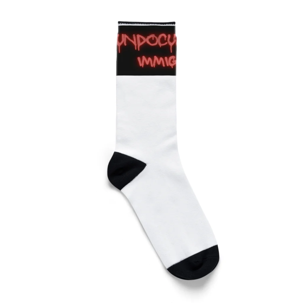 中年の詩のundocumented immigrant Socks