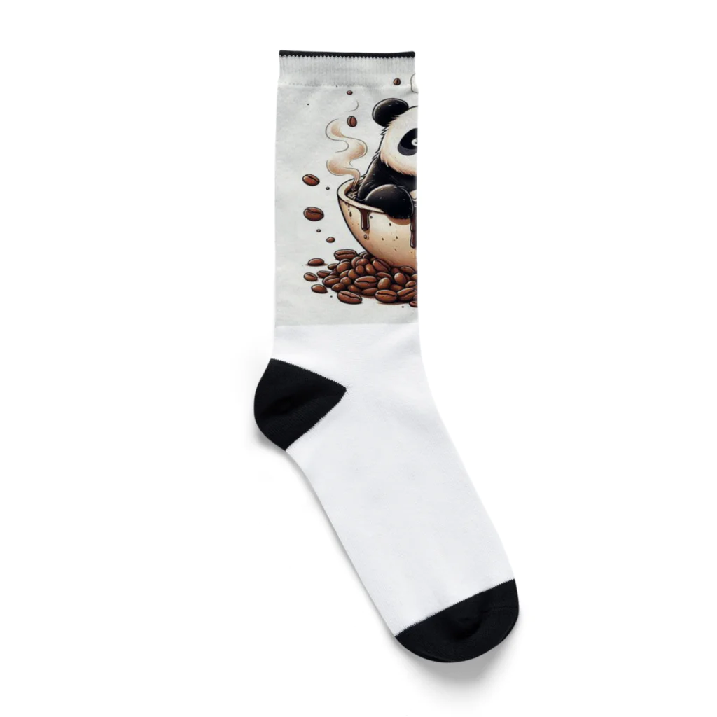 カフェイン中毒のカフェインパンダ Socks