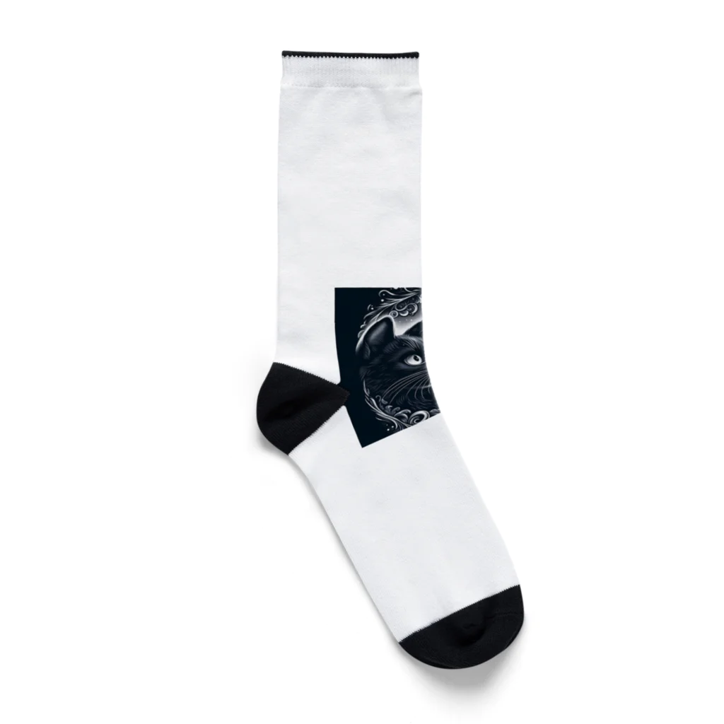 Keli0612の月見猫 Socks