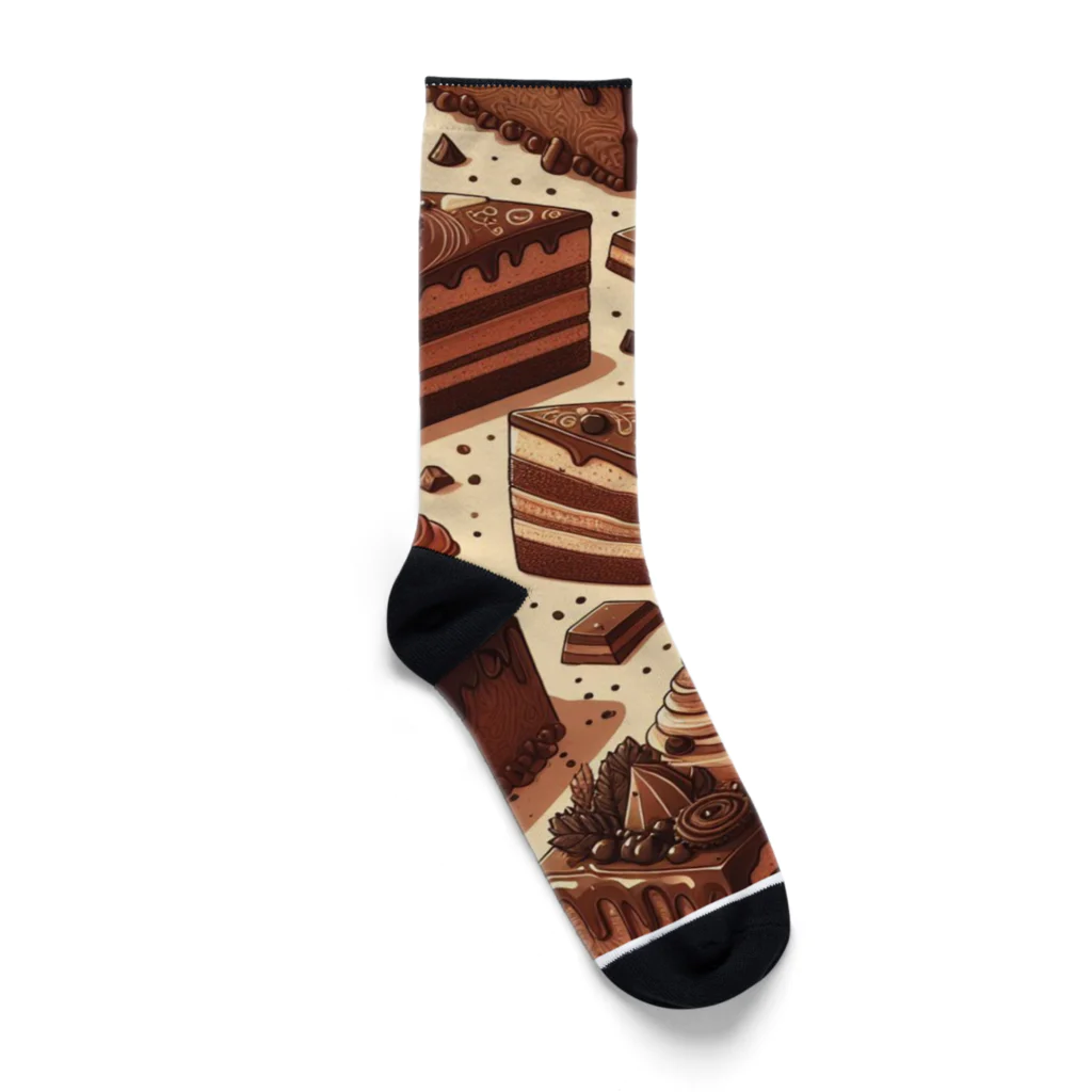 デザートグッズのケーキ Socks