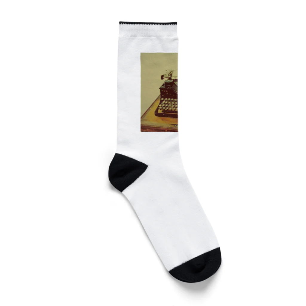 PAW WOW MEOWのタイプライター Socks