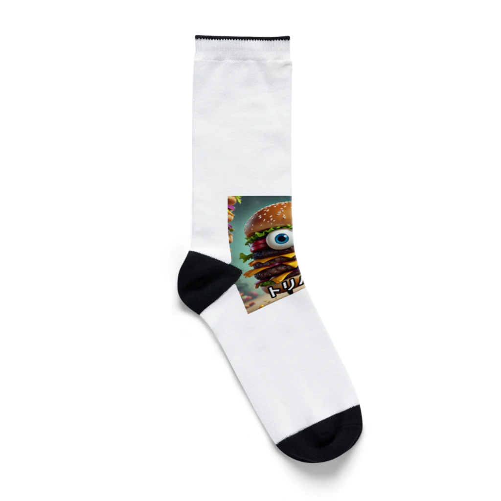 San☆Nikoのハンバーガー　トリプルくん Socks