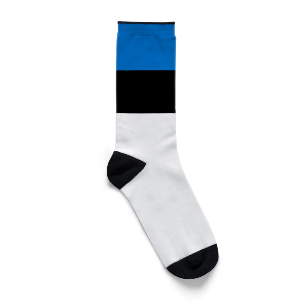 お絵かき屋さんのエストニアの国旗 Socks