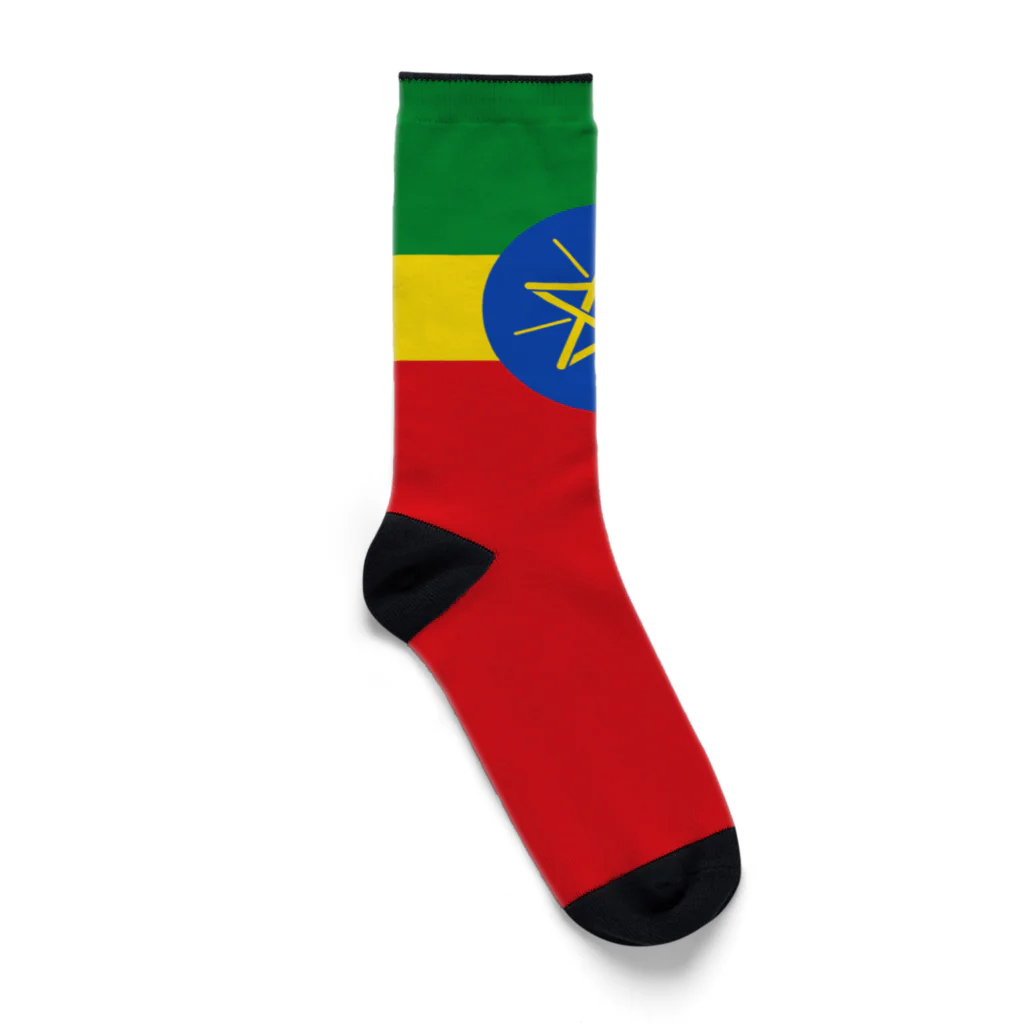 お絵かき屋さんのエチオピアの国旗 Socks