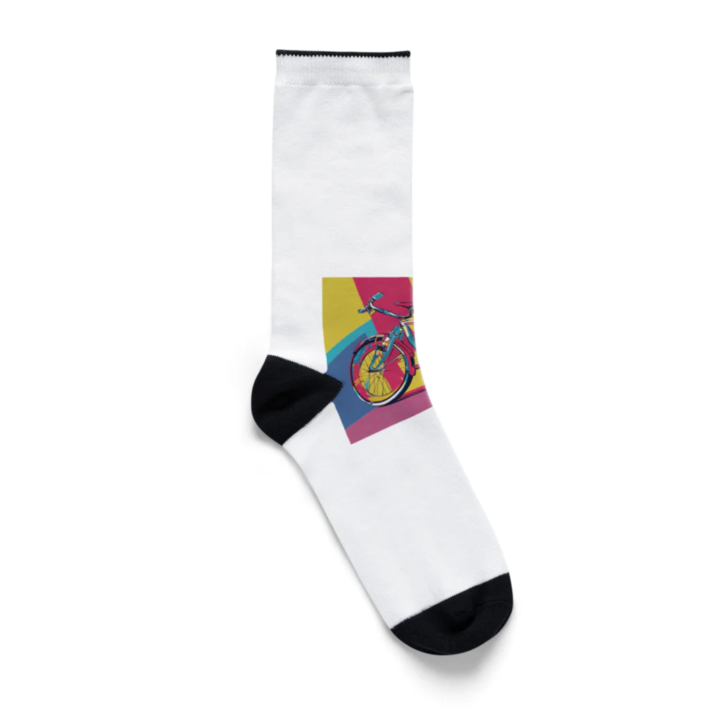 NeoPopGalleryのPOPART bicycle Socks