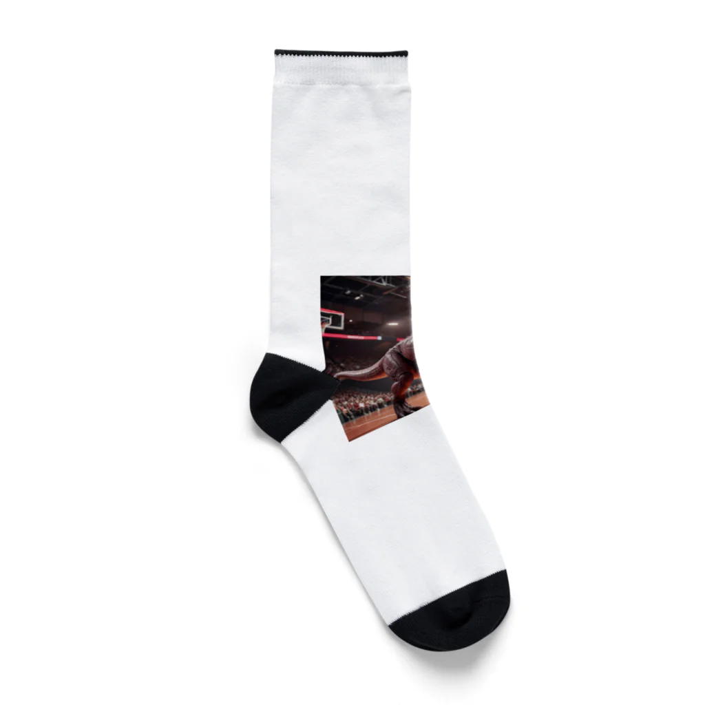 SwishStyle の恐竜バスケットボール Socks