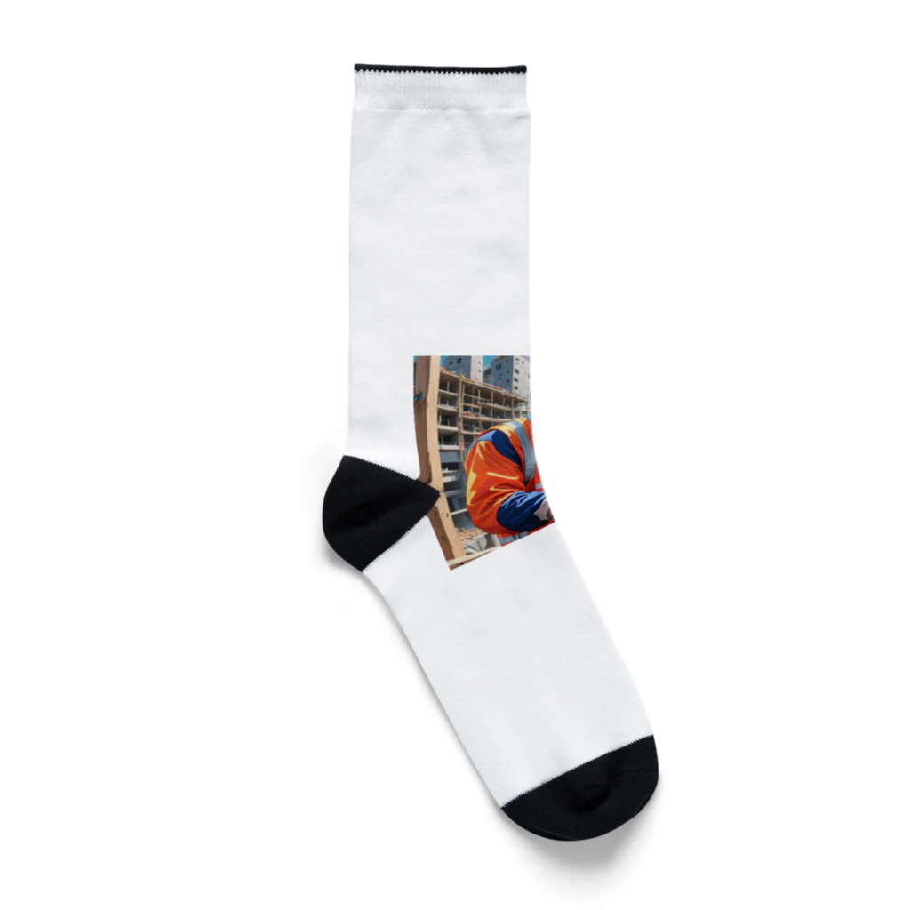 TakeKAKEのゼネコンくん Socks