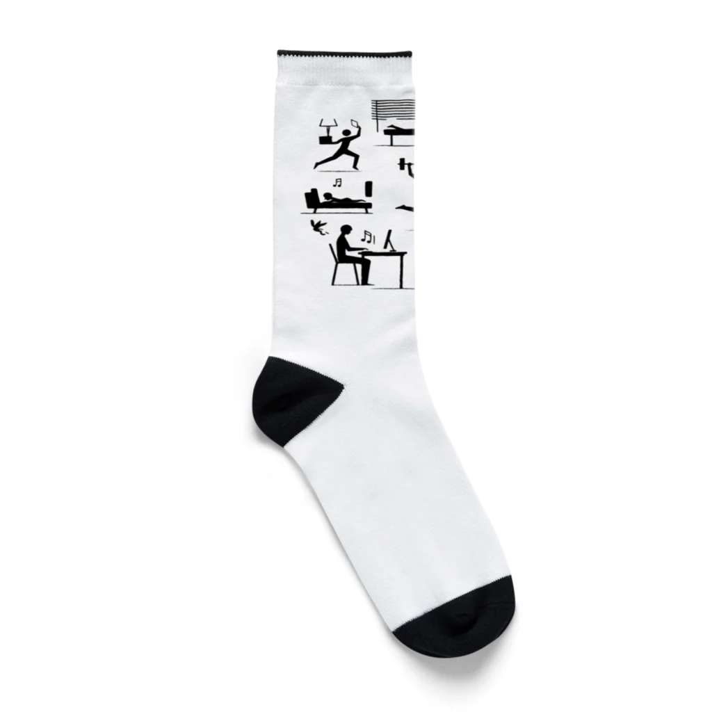 Monochrome_or_Colorfulの好きなものこそ上手 Socks