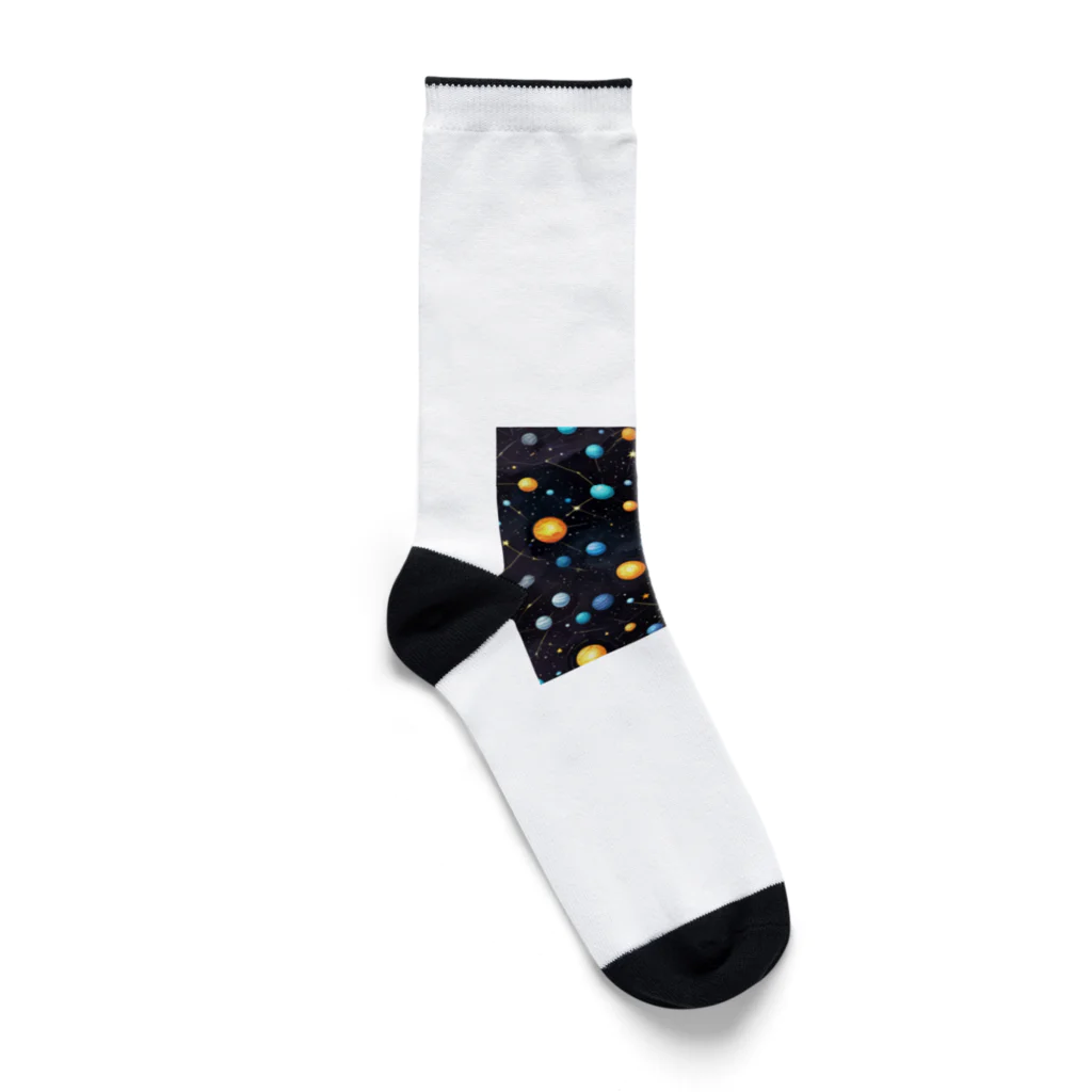 mibusenaの宇宙空間デザイン Socks