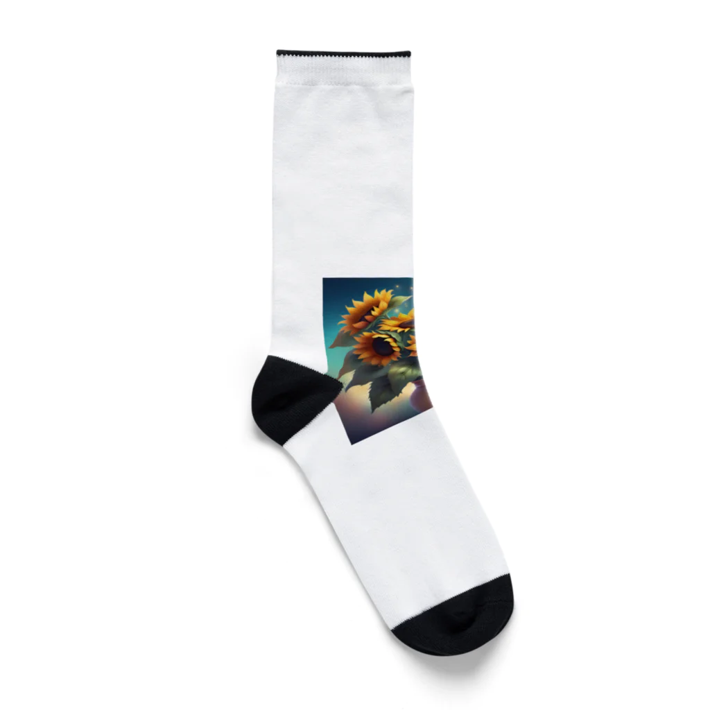 Flower Delightのひまわりの花束 Socks