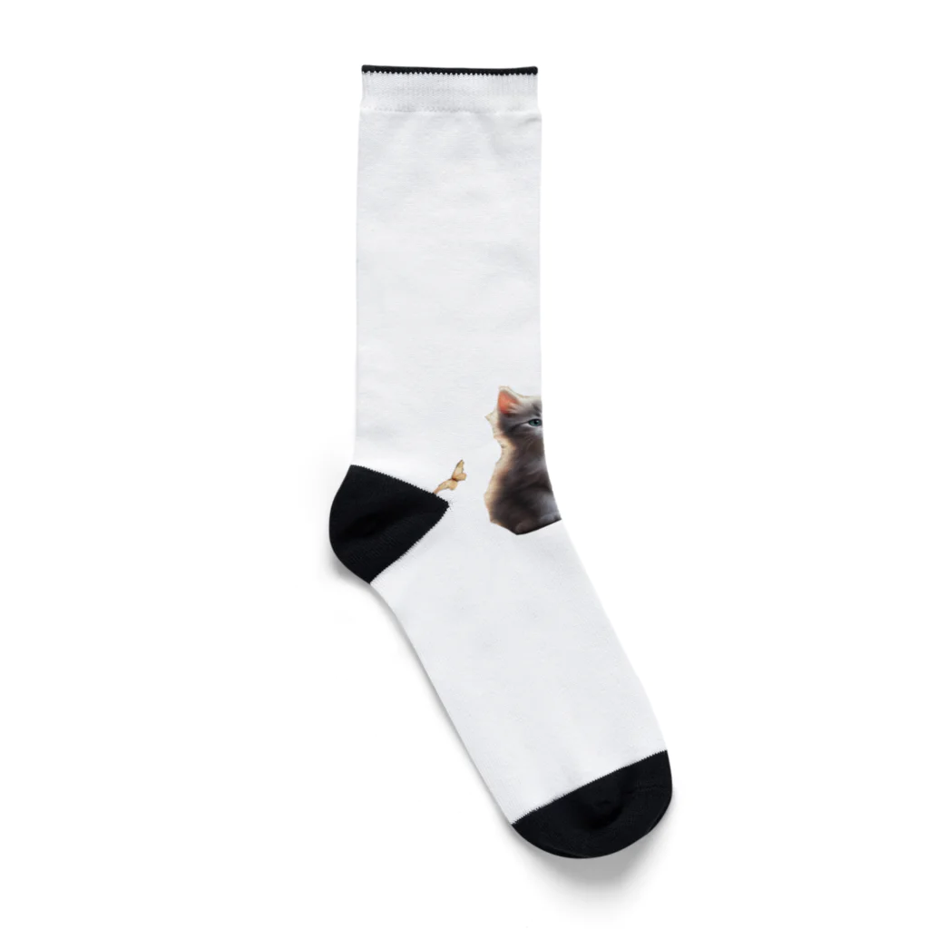 LuuuNのにゃんこ猫 Socks