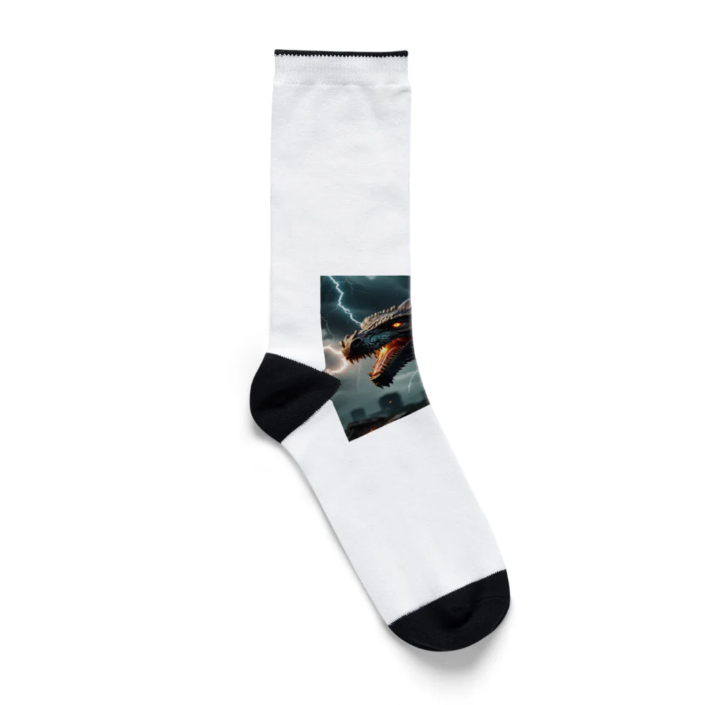 幻想都市の雷のドラゴン Socks