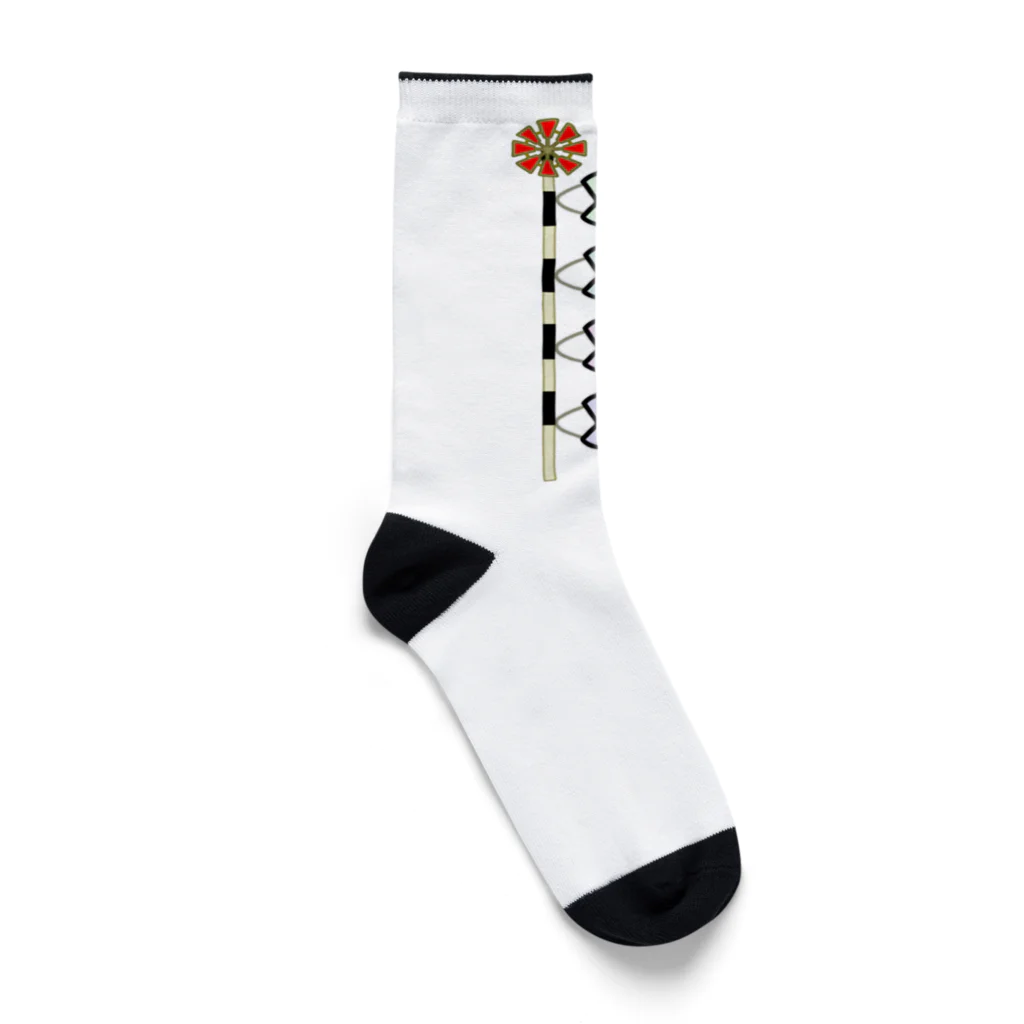 脂身通信Ｚのおさかな♪こいのぼり♪2101 Socks