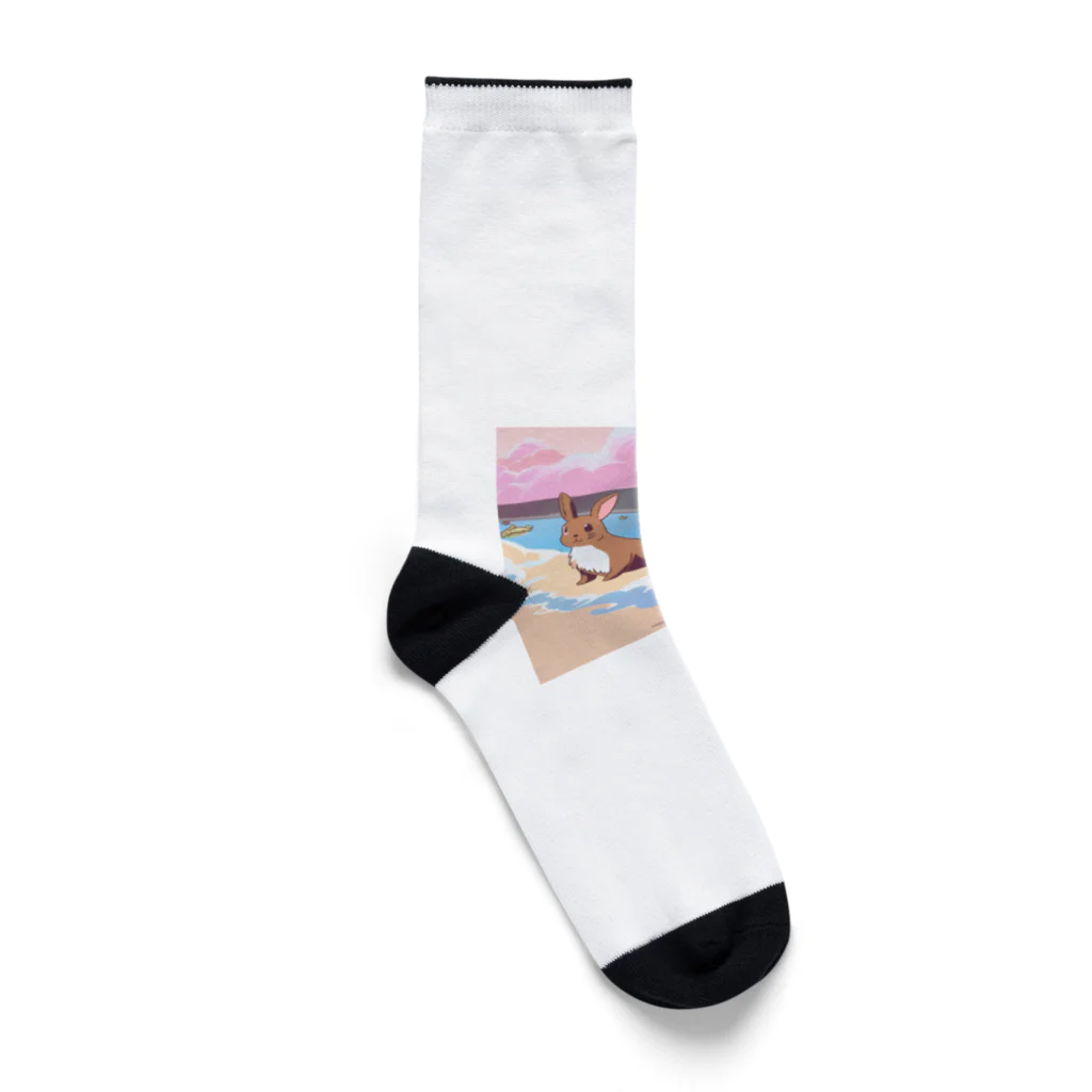 Chama's shopのビーチアニマル Socks