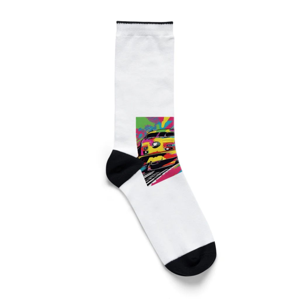 NeoPopGalleryのPOPARTtrain Socks