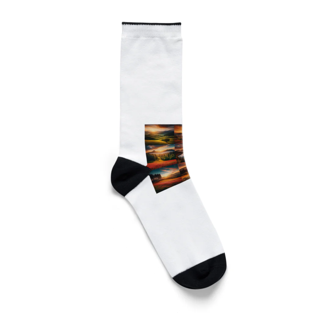 株式会社チュンスターの夕焼け小焼け Socks