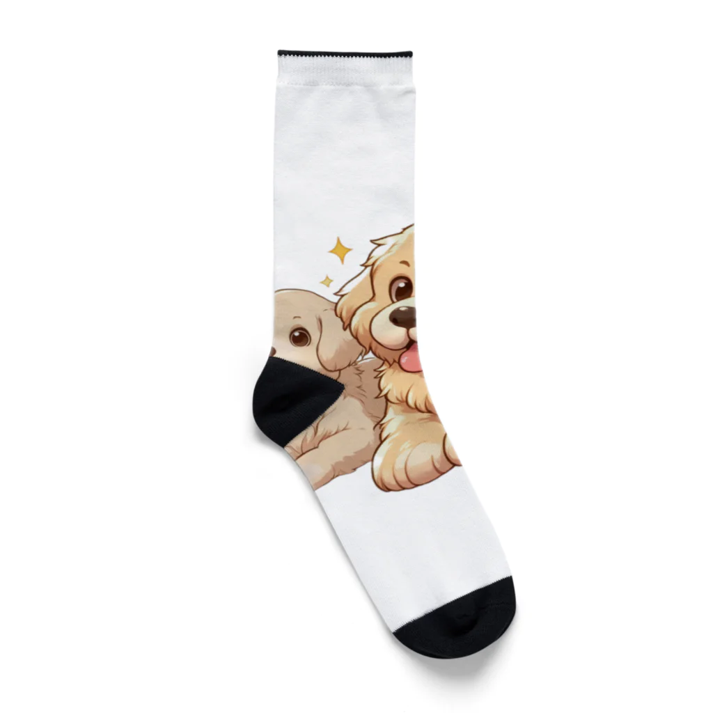 ソラのお店屋さんのおりこんさんのワンわん Socks