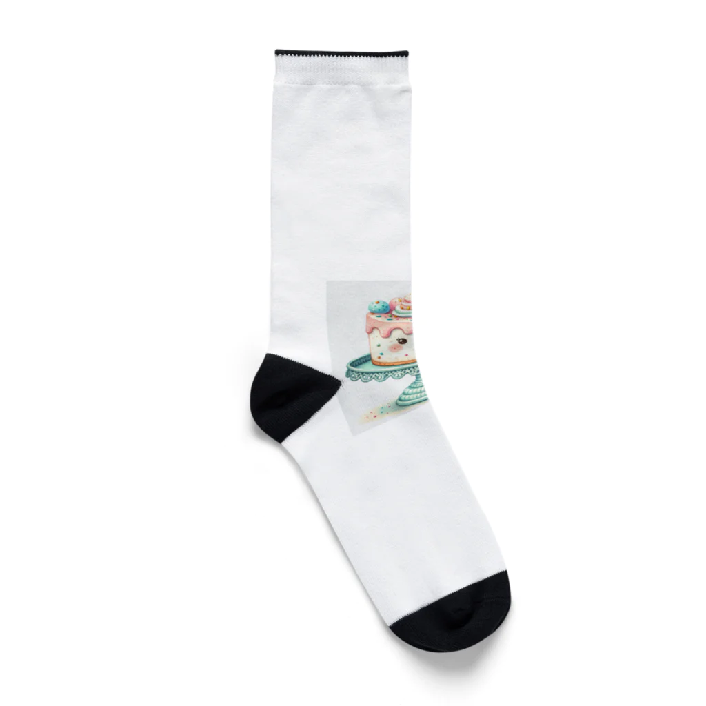 カノンとアヤネの可愛いケーキちゃん Socks