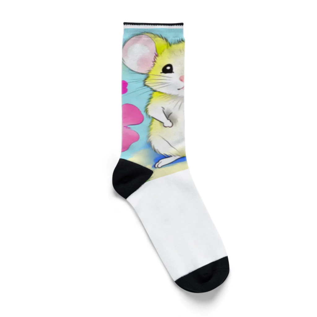 いちごソーダのねずみのスニーキー Socks