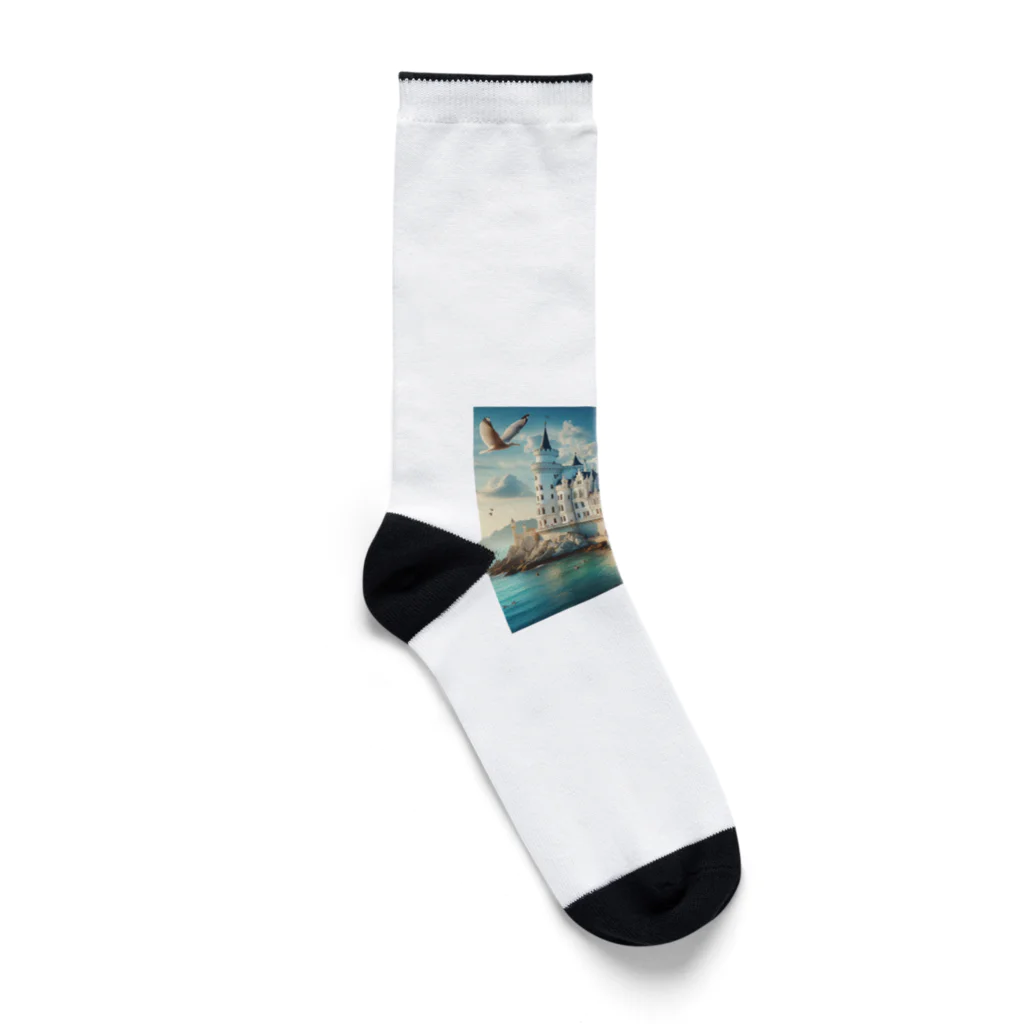 namidamakiの海辺の綺麗な城 Socks