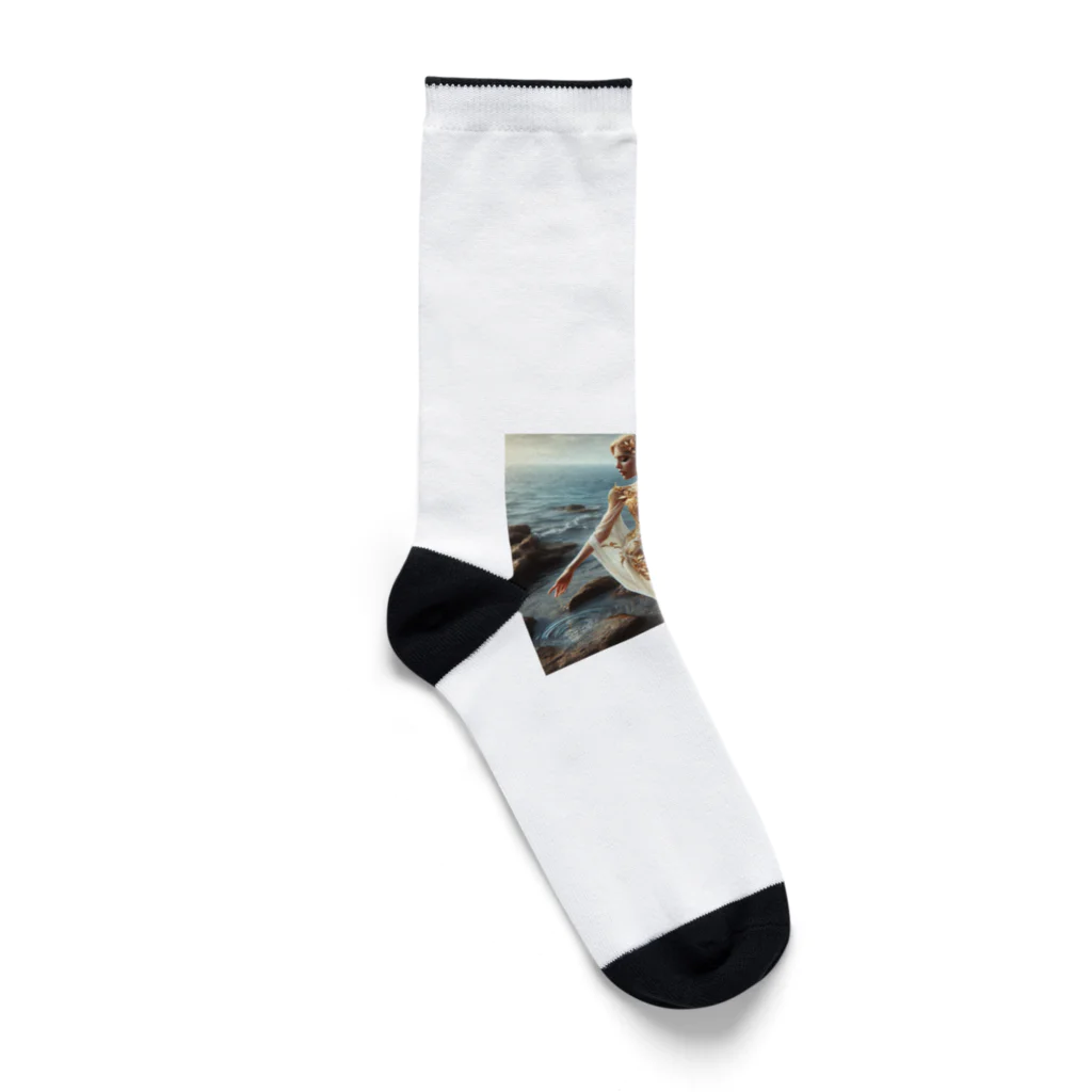 namidamakiの夏の海辺と女神 Socks