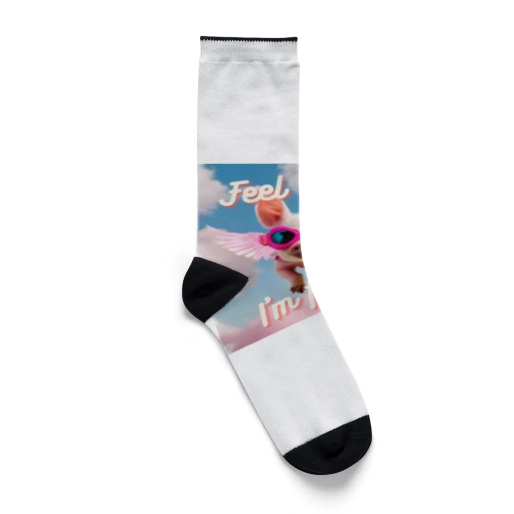 KayCeaの空飛ぶ子豚 Socks