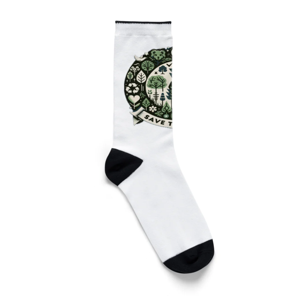 tau18のSAVE THE EARTH Socks