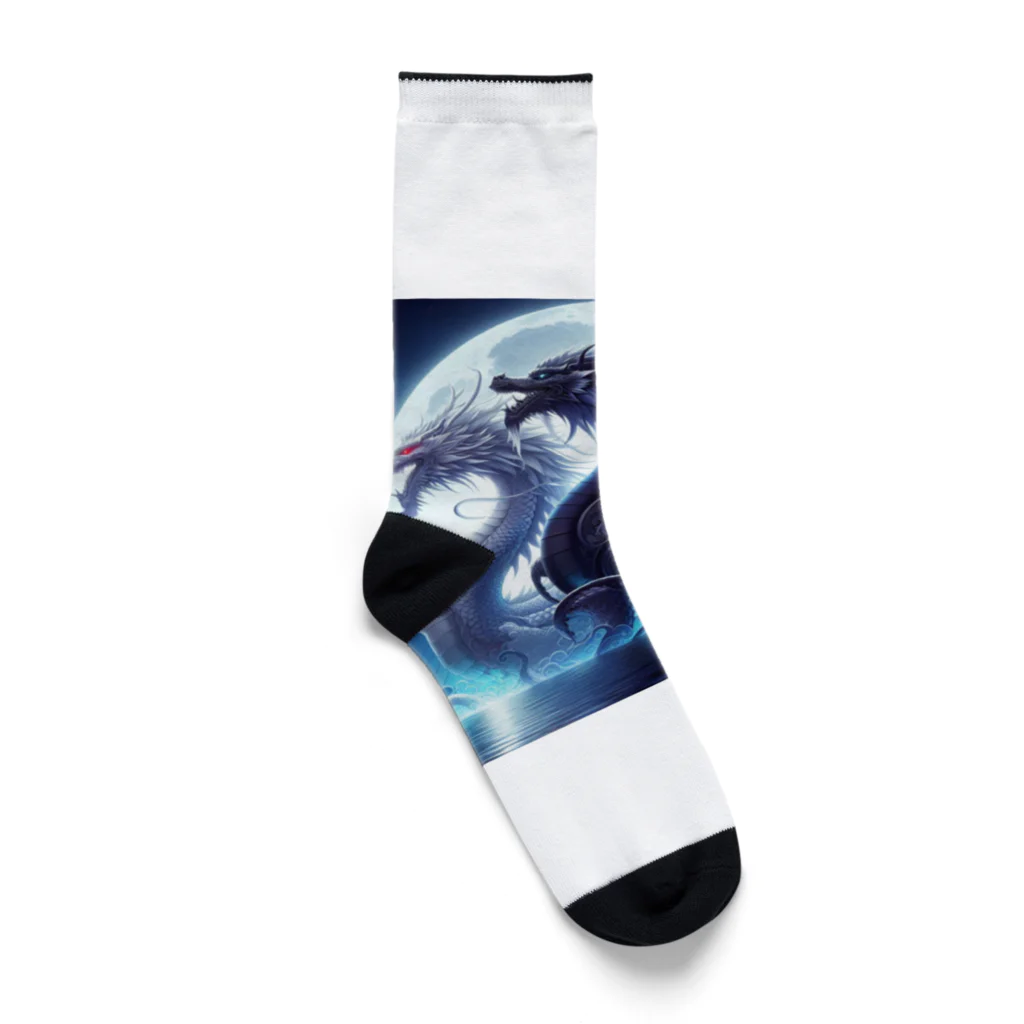 29 dragonのdrgonnumeber1-1 Socks