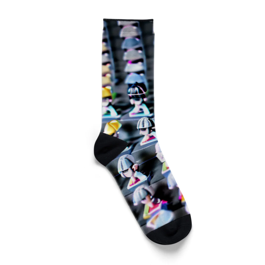 momonekokoの彩り豊かな小さなフィギュアたち Socks