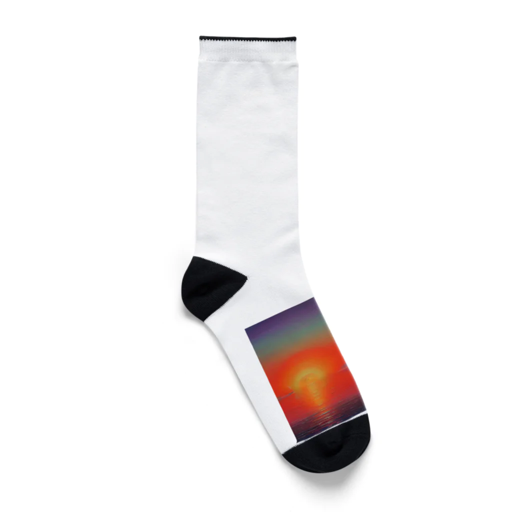 Rパンダ屋の飾れる夕焼けグッズ Socks