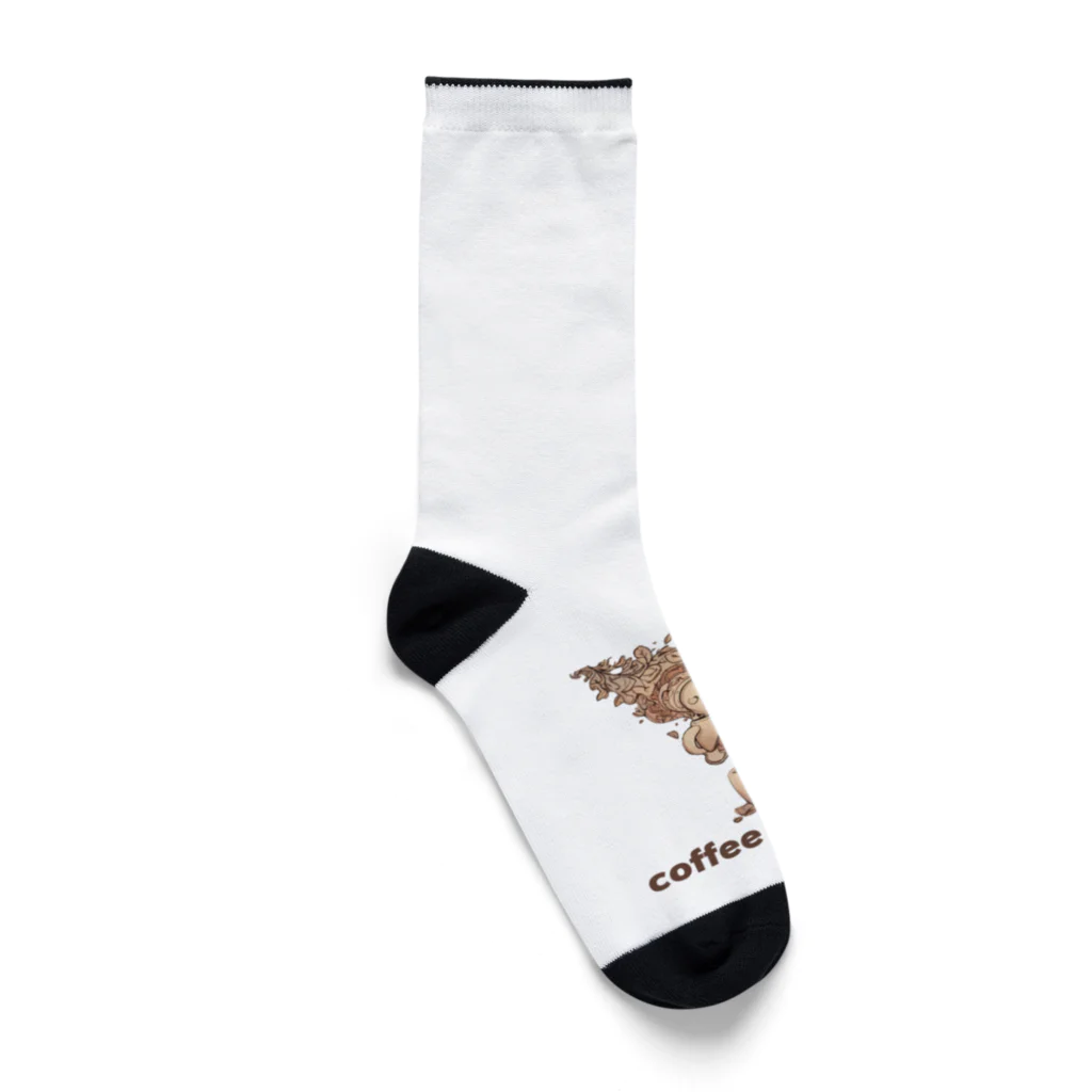 leisurely_lifeのcoffee monster Bourbon Socks