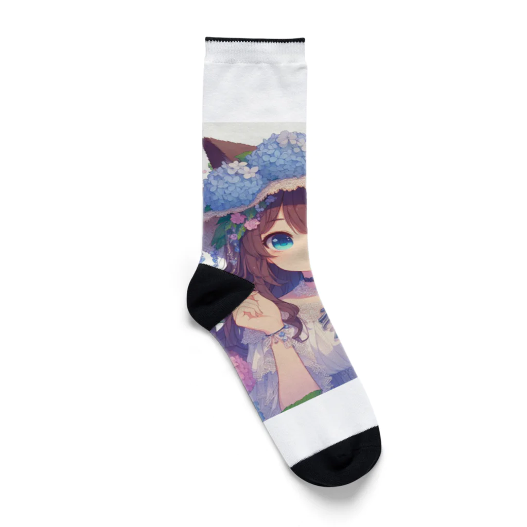 yos-1292583のねこニコばん Socks