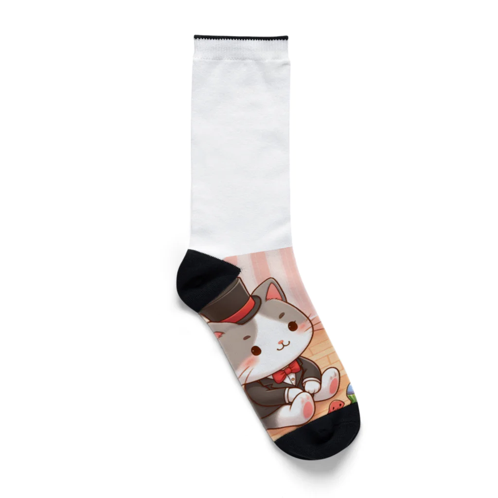 us shopのネコとウサギの戯れ Socks