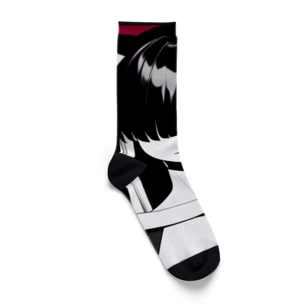 momonekokoの白蛇と獣耳の女性 Socks