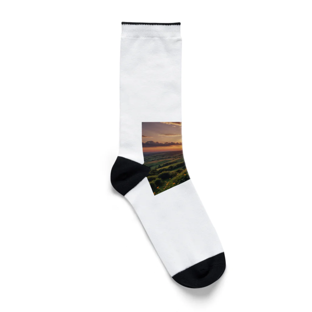 wassanwの日没の風景 Socks