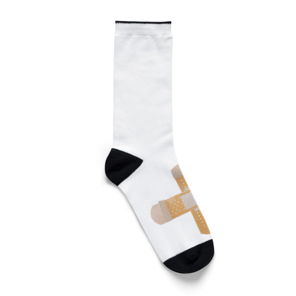 BAN創 & Co. ⚠️の絆創膏 実写 (クロス) Socks