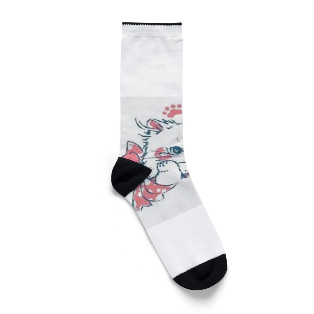 Reea wkoのふわっねっこっ Socks