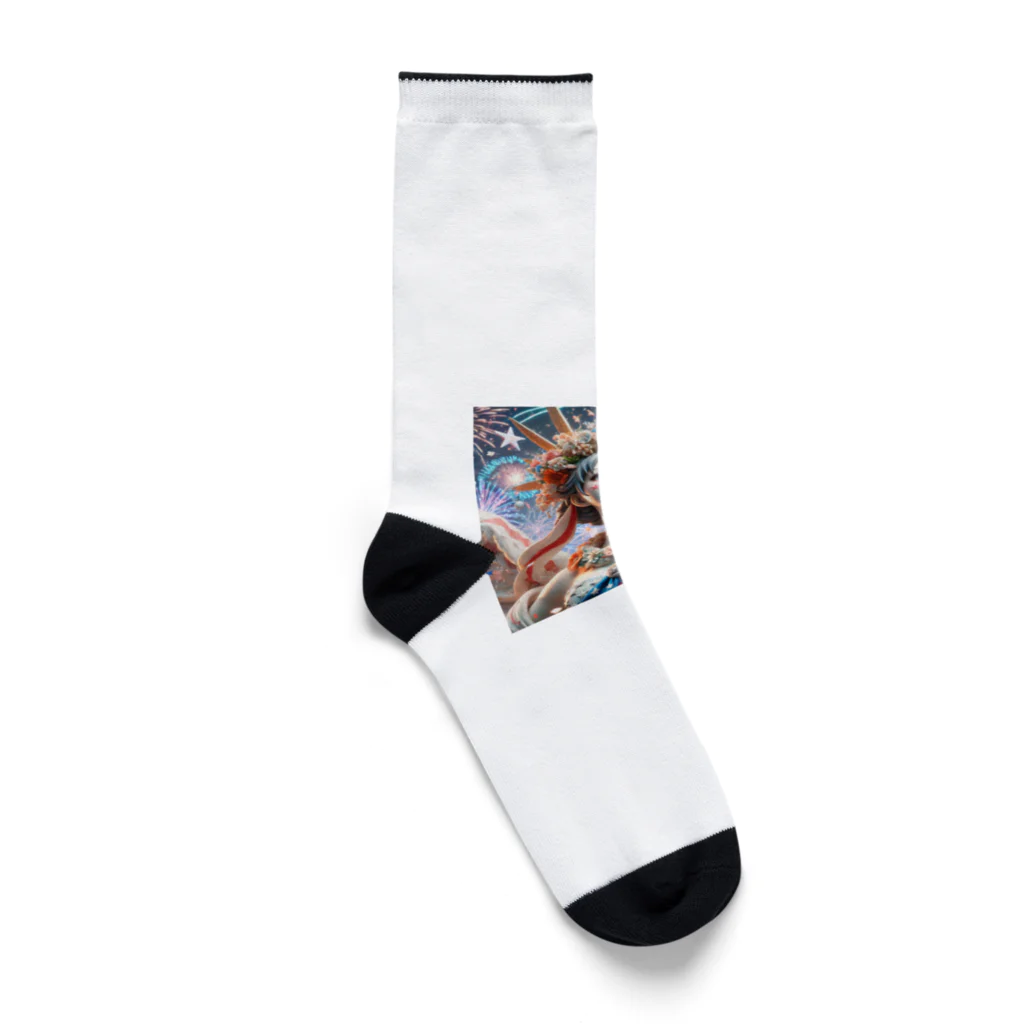 raio-nのアメリカの輝き・パトリオティックシンボル Socks