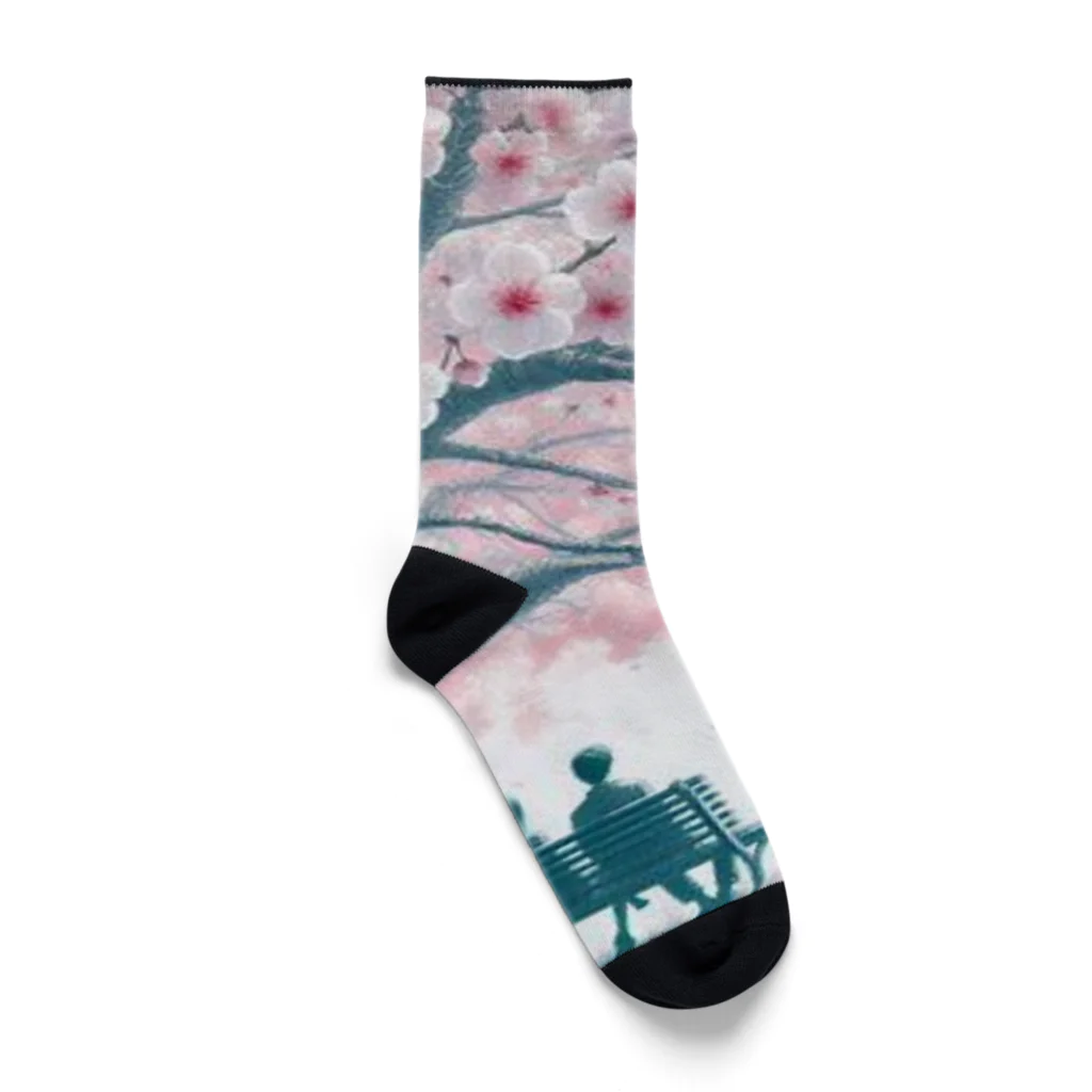 Rパンダ屋の「春風景グッズ」 Socks