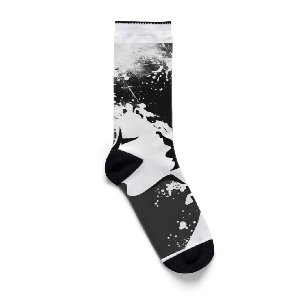 8890のスプレーアート Socks