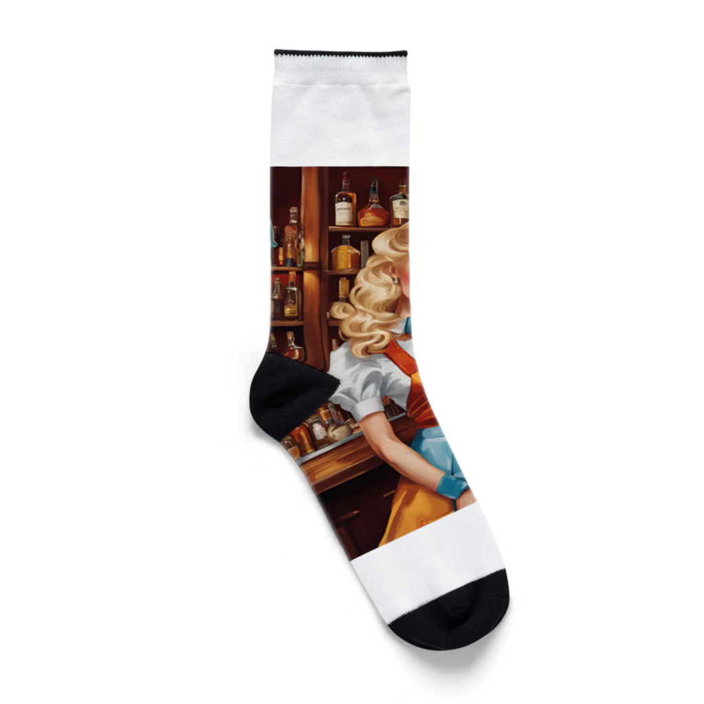 HOSHI-TANEKO🌠の🍸シックなバーと謎の美女💄✨ Socks