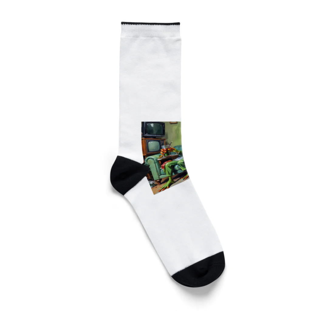 zukit4sのジョークを言っているカエル Socks