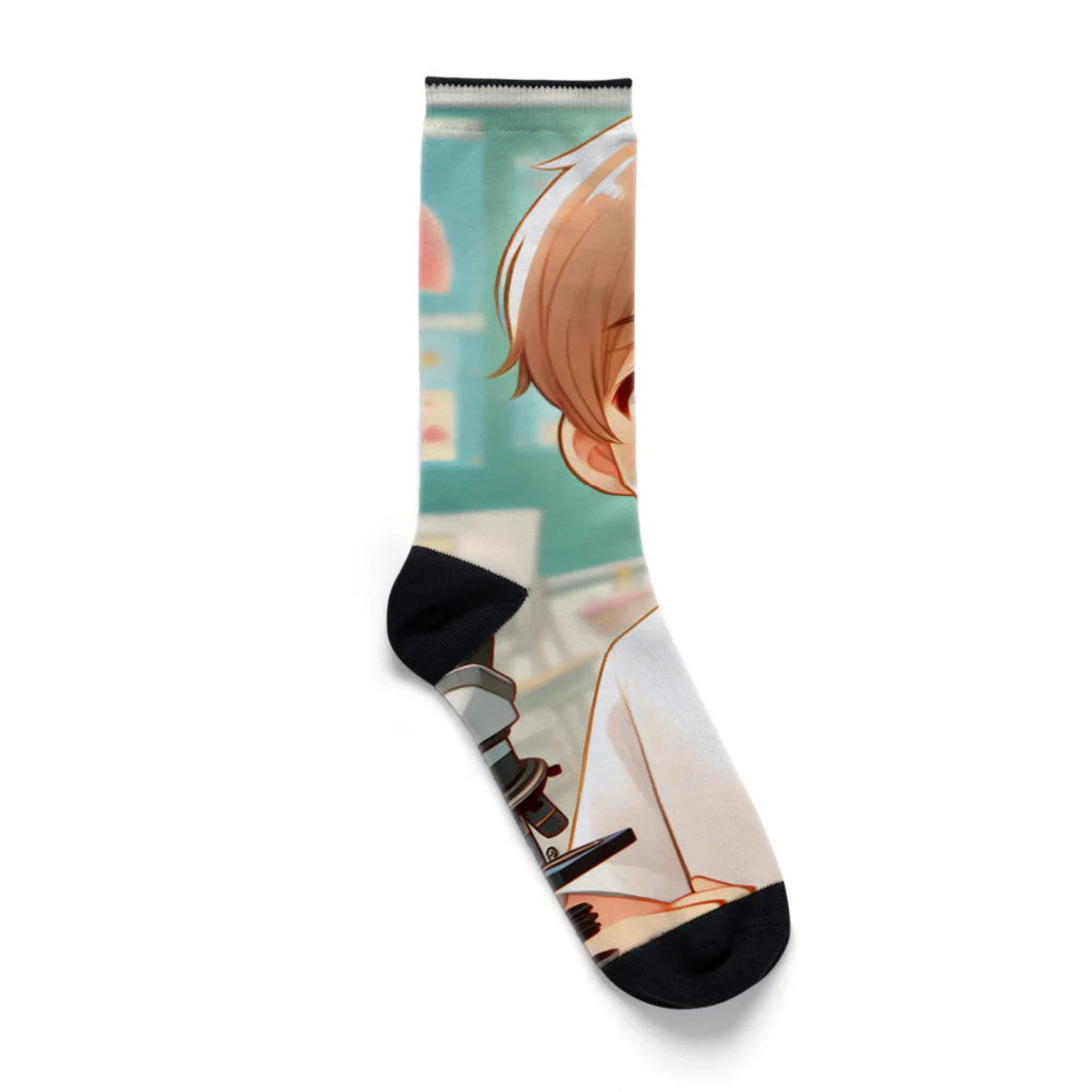 可愛い男の子イラスト販売所　By,keicyanの男の子　中学1年生　科学部 Socks