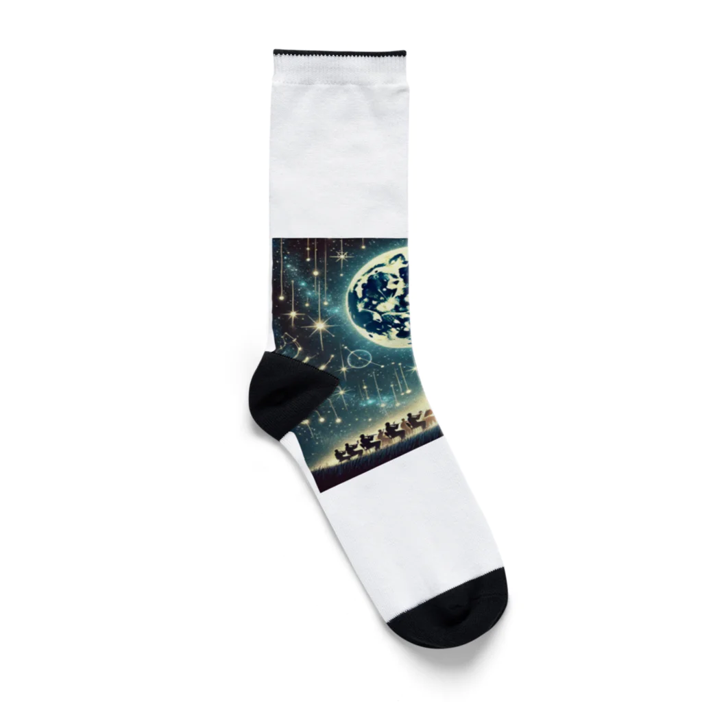 KIglassesのHarmony of the Starry Sky - 星空の調和 Socks