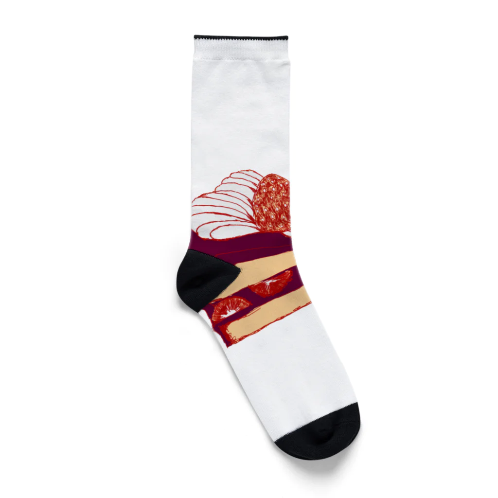 NIKORASU GOのショートケーキ Socks