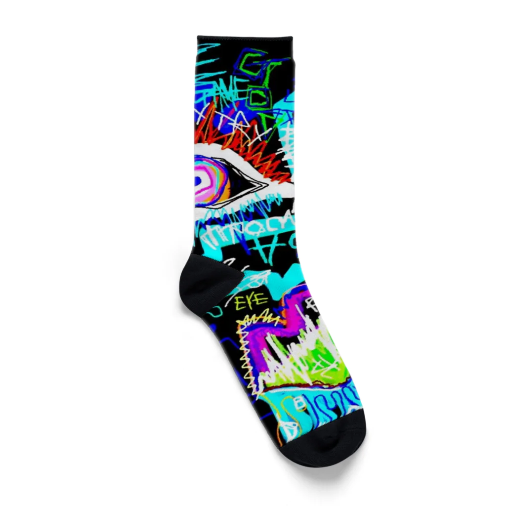 BRAIN ART RECORDSⒸの2023 NEW NOISE SOCKS Socks